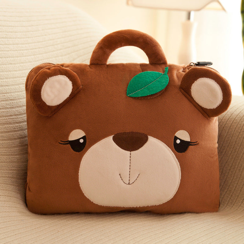 Car Multifunctional Cartoon Pillow Quilt Dual-use