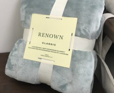 Lightweight Flannel Throw Blanket for Summer or Office