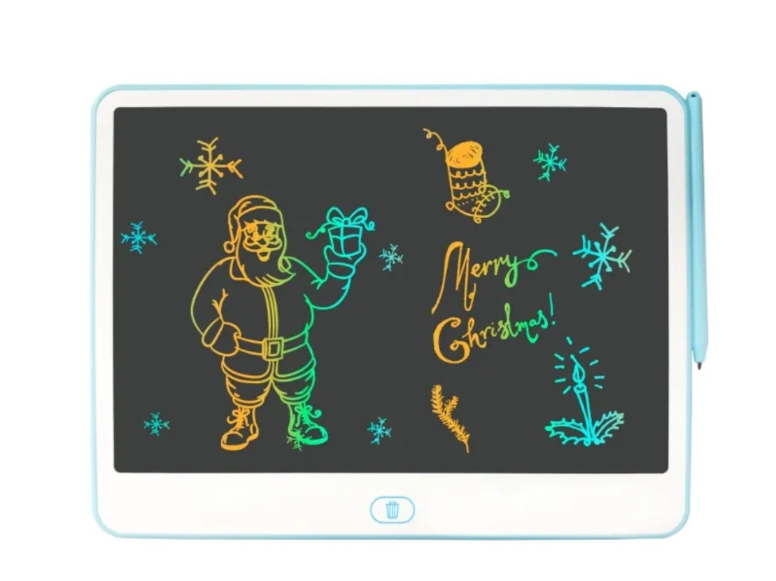 20-Inch LCD Colorful Doodle Board, Erasable Reusable Electronic Drawing Pad.