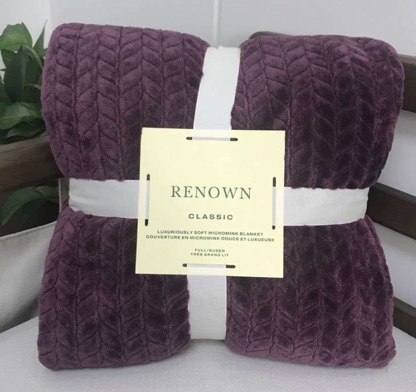 Lightweight Flannel Throw Blanket for Summer or Office