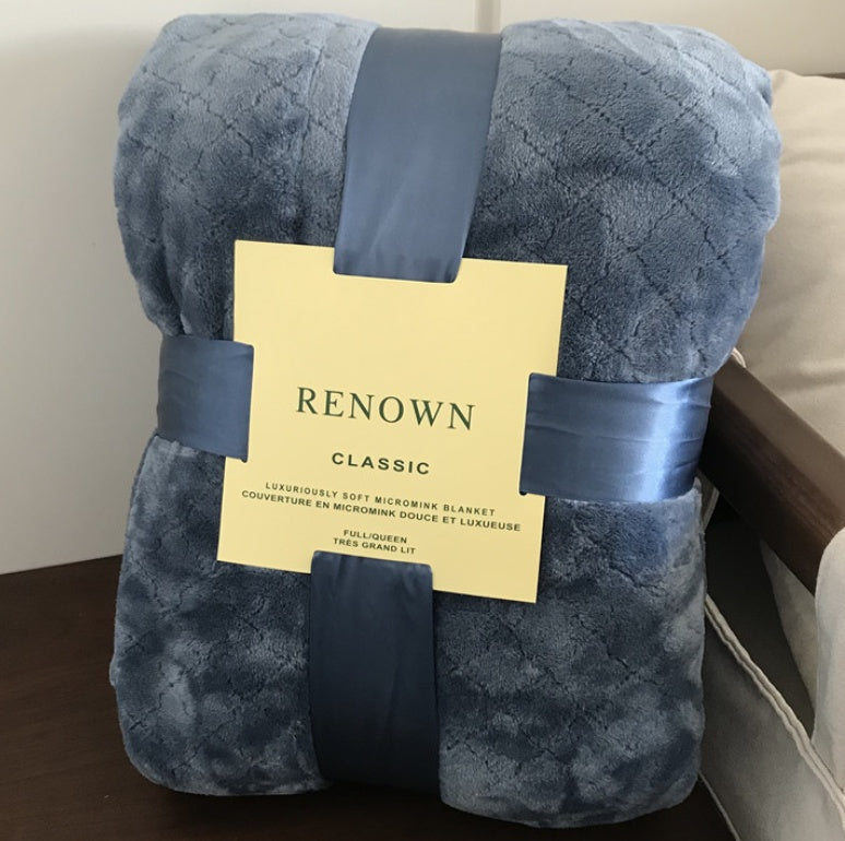 Lightweight Flannel Throw Blanket for Summer or Office