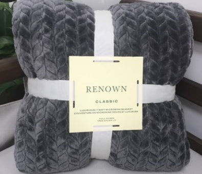 Lightweight Flannel Throw Blanket for Summer or Office