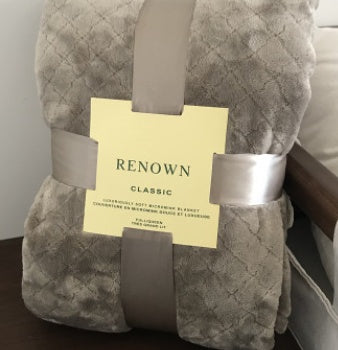 Lightweight Flannel Throw Blanket for Summer or Office