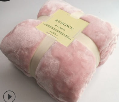 Lightweight Flannel Throw Blanket for Summer or Office