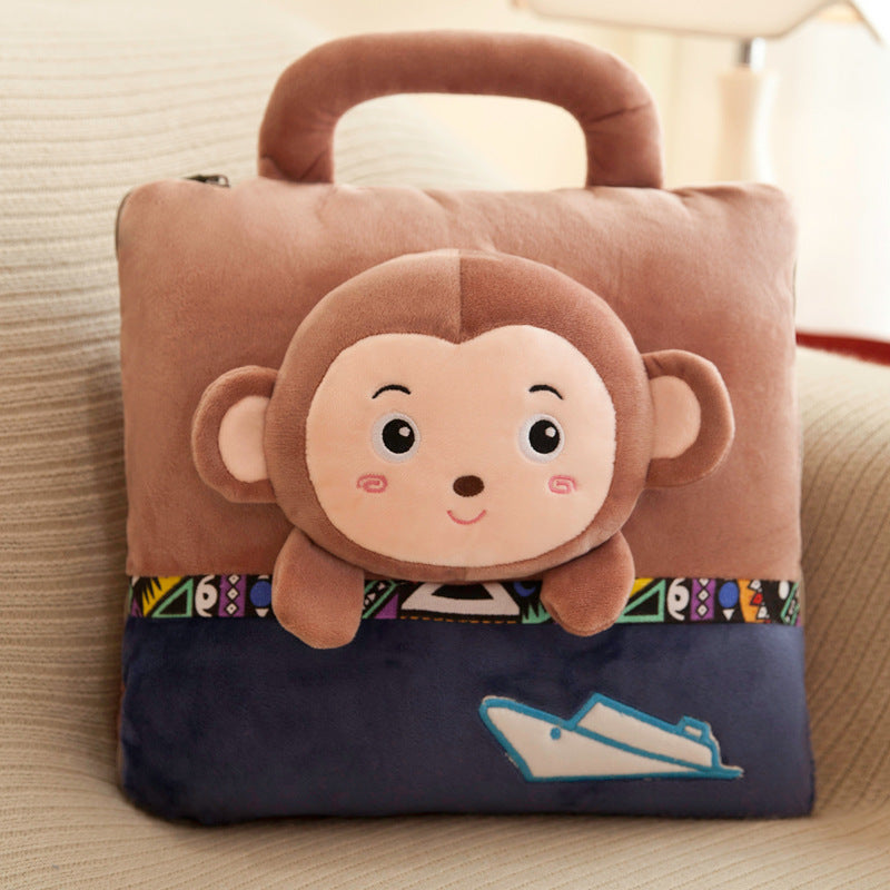 Car Multifunctional Cartoon Pillow Quilt Dual-use