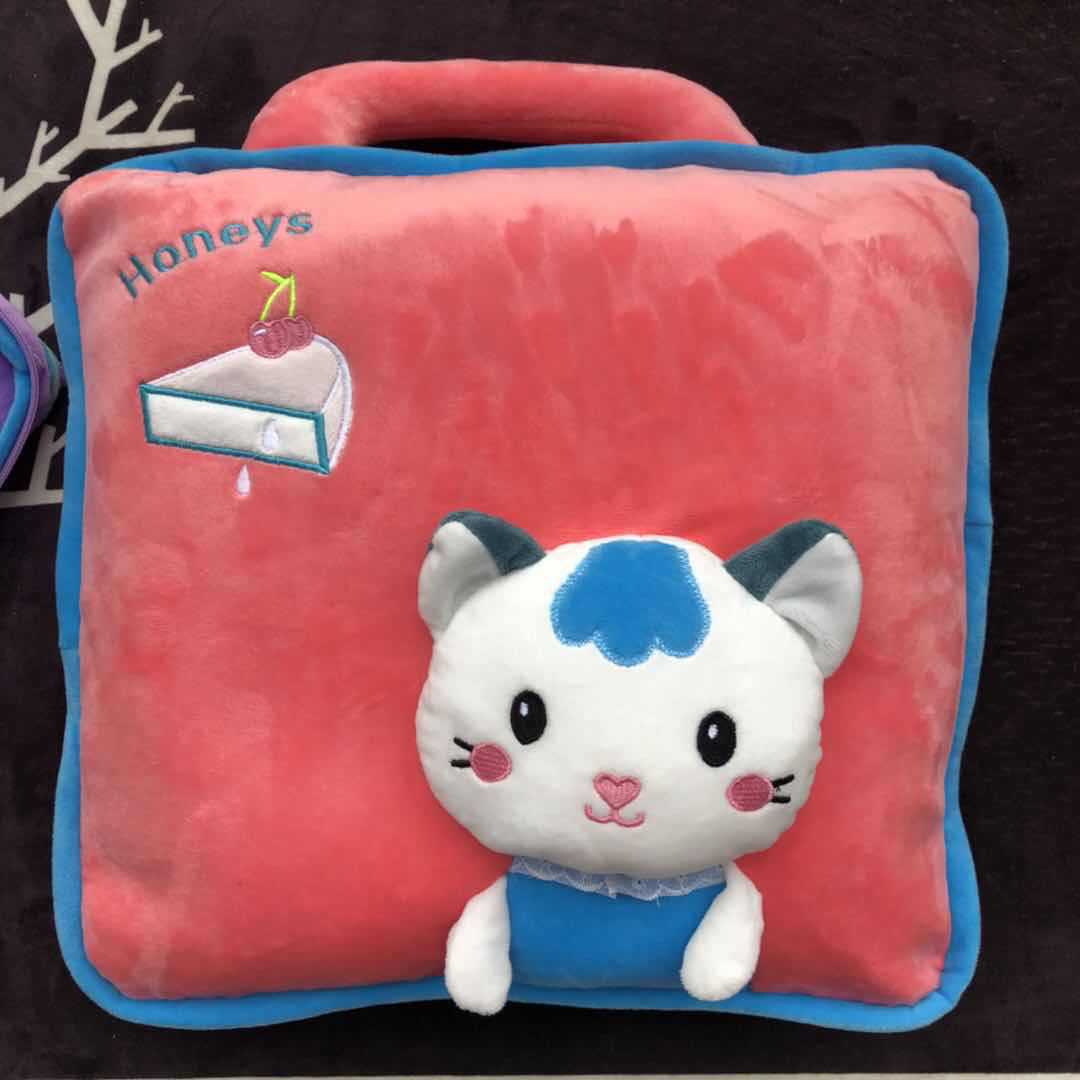 Car Multifunctional Cartoon Pillow Quilt Dual-use